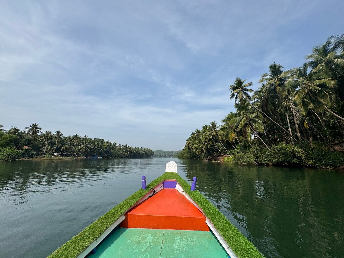 Reflection water stretch for boating in Honnavar near Gokarna