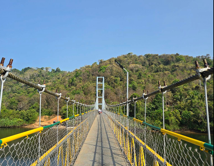 Beautiful view of Sharavati river cruise near Gokarna