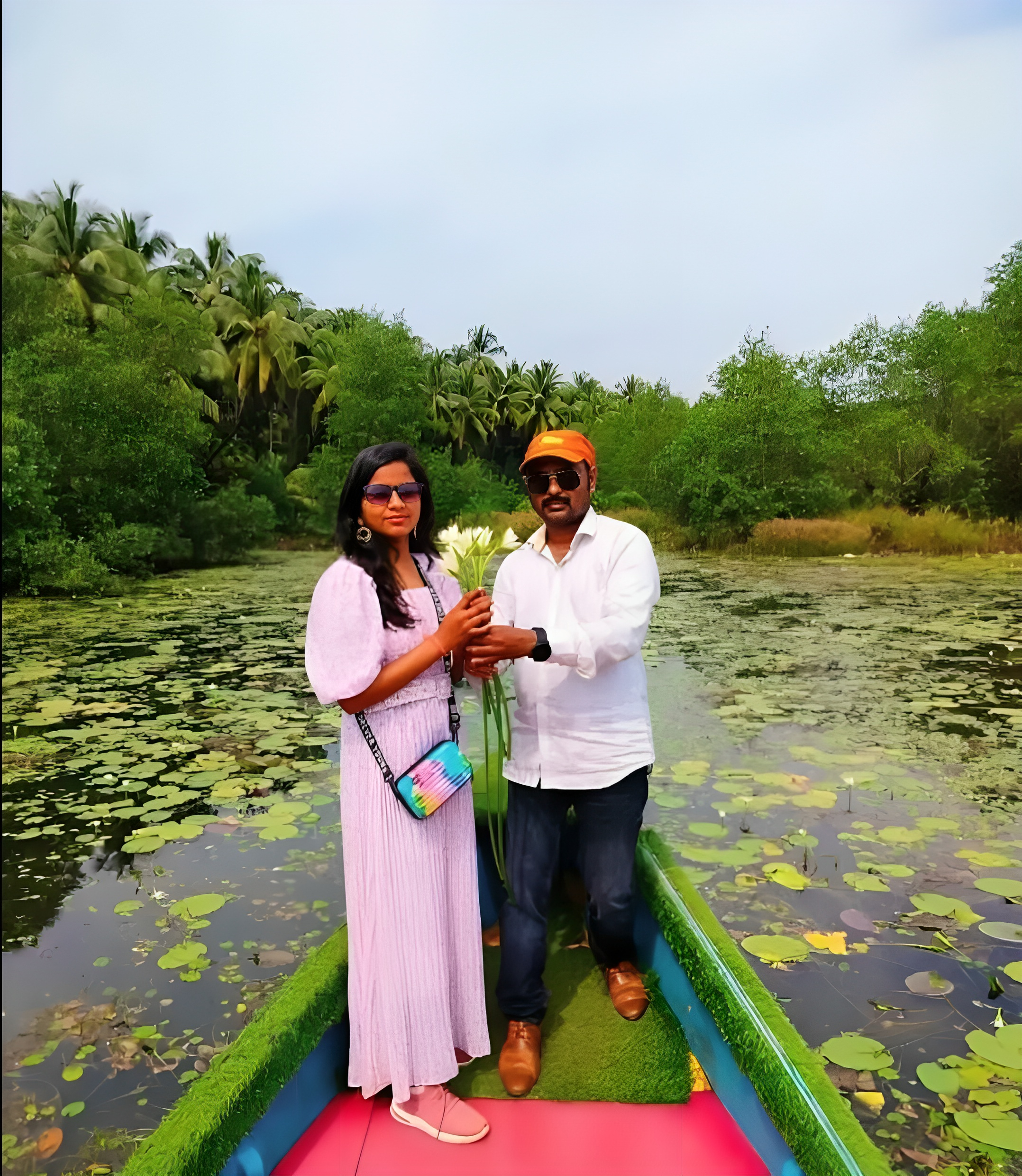 Lotus Point boat ride in Honnavar near Gokarna Sharavathi river