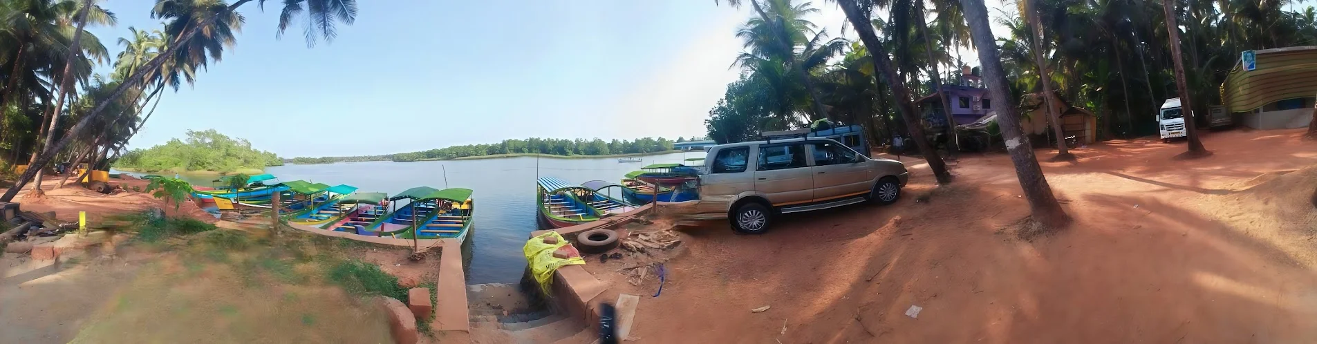 Boarding point of Aaradhya backwater boating Honnavar